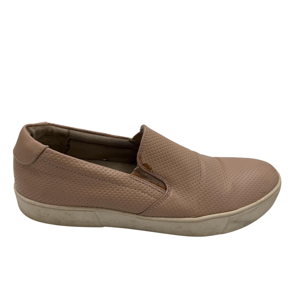 Naturalizer Shoes Womens Size 8.5 Pink Faux Leather Slip On Casual Sneakers